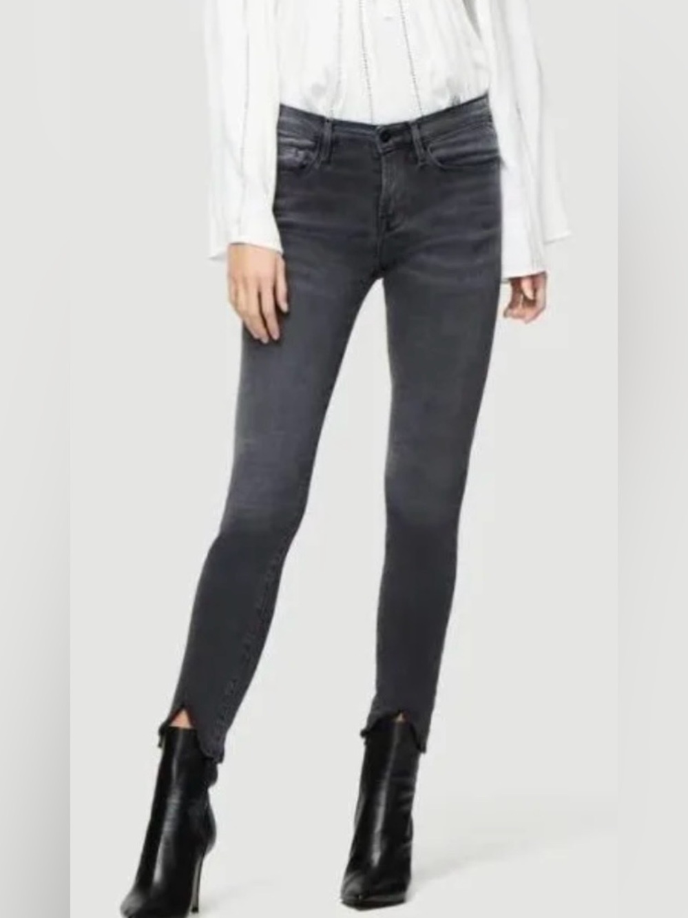 Frame "Le Skinny de Jeanne Crop" Women’s Charcoal Grey Skinny Jeans Size 29